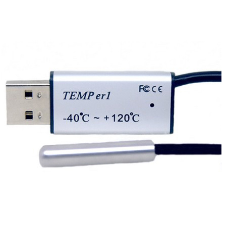 PC USB双センサーの温度計