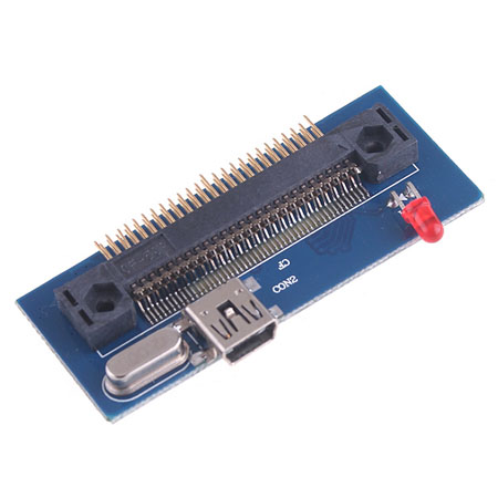IDE 1.8 ZIF 50Pin の ミニ USB CFアダプター