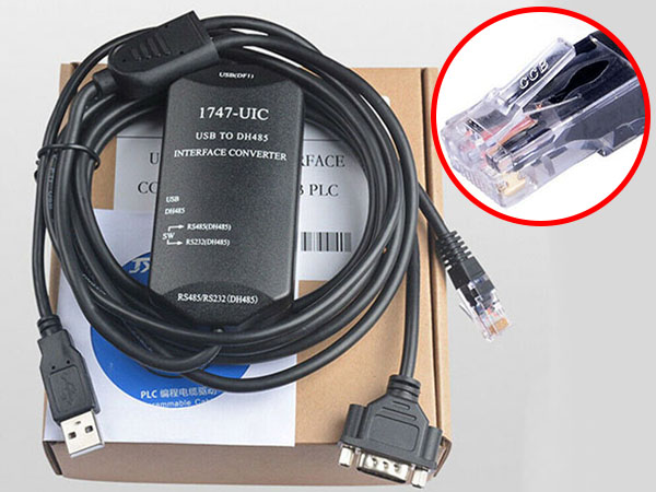 1747-UIC For Allen Bradley SLC Series PLC Cable USB to DH485 -USB to 1747-PIC