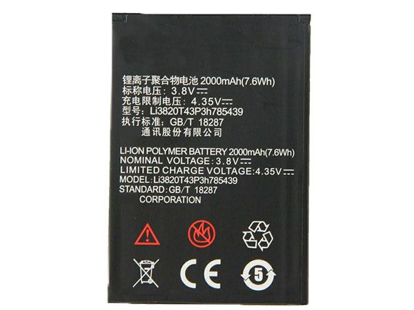 ZTE LI3820T43P3H785439電池/バッテリー