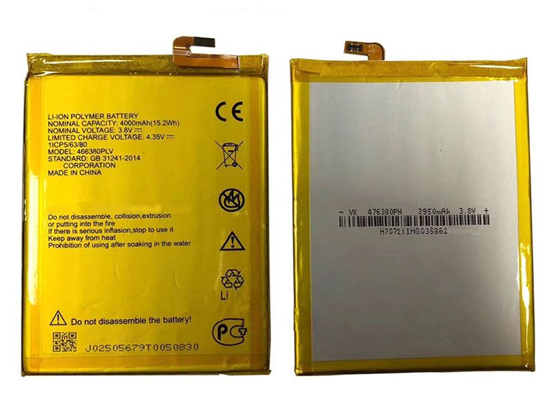 ZTE 466380PLV電池/バッテリー