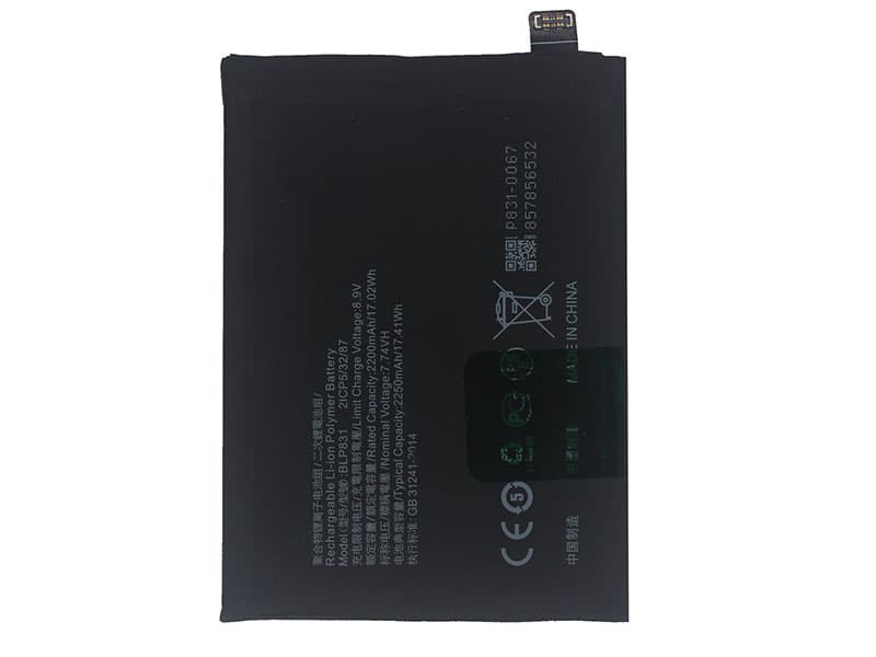 Oppo BLP831電池/バッテリー