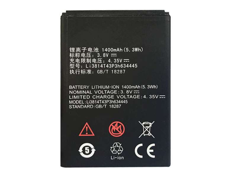 ZTE Li3814T43P3h634445電池/バッテリー