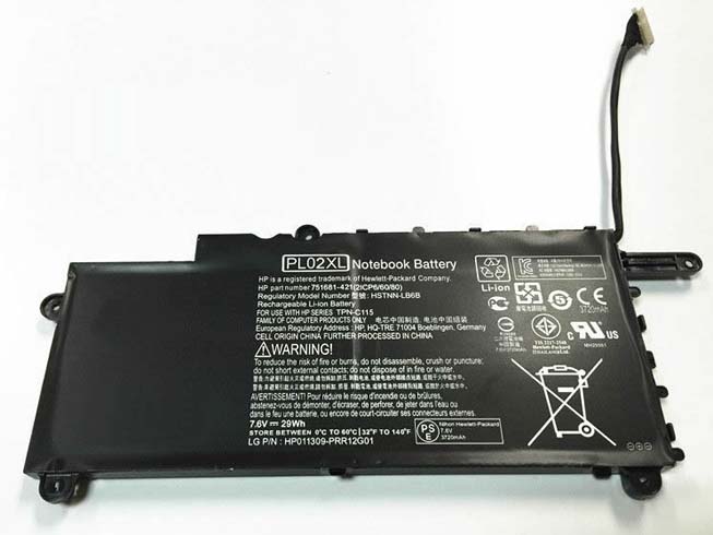 HP PL02XL電池/バッテリー