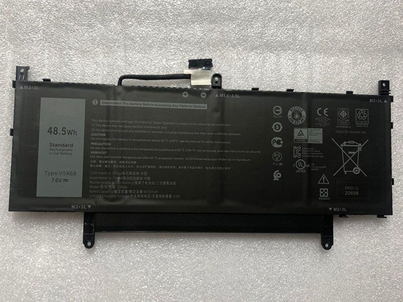 Dell V5K68電池/バッテリー