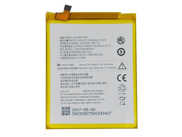ZTE Li3930T44P6h816437電池/バッテリー