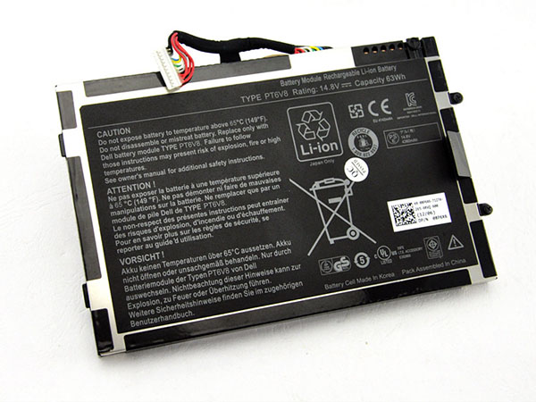 Dell PT6V8電池/バッテリー